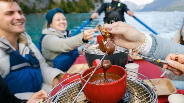 Schoggi-Fondue Float