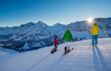 Skifahren, Adelboden-Lenk