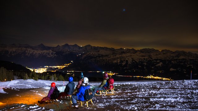 Sternenschlitteln am Niederhorn