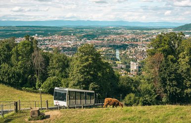 Die 2024 eröffnete Gurtenbahn