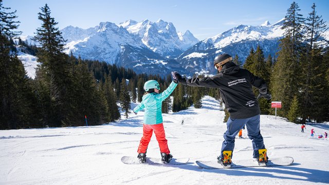 Cours d’essaie snowboard avec matériel