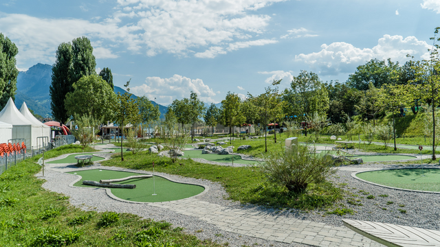 Minigolf Open Standard dans la baie de Spiez