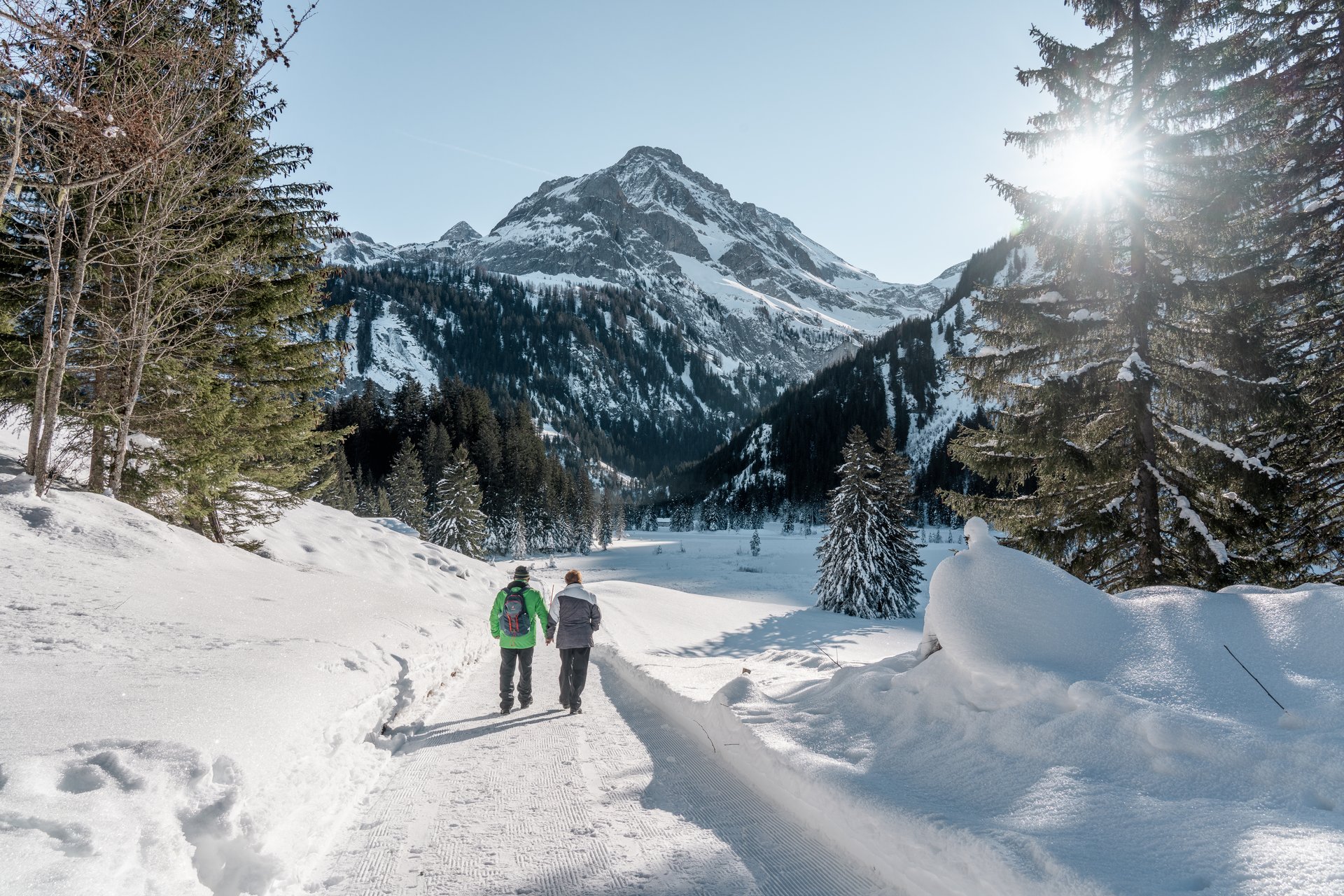 Winterwandern am Lauenensee, Ferienregion Gstaad