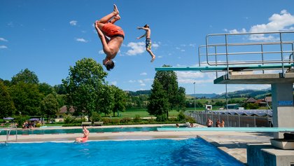 Freibad in Langnau im Emmental, Destination Bern