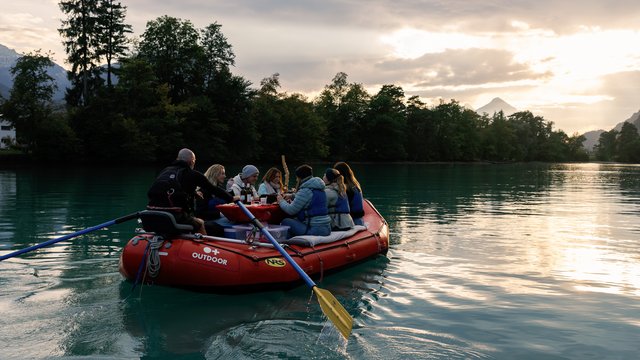 Raclette Rafting on Lake Brienz