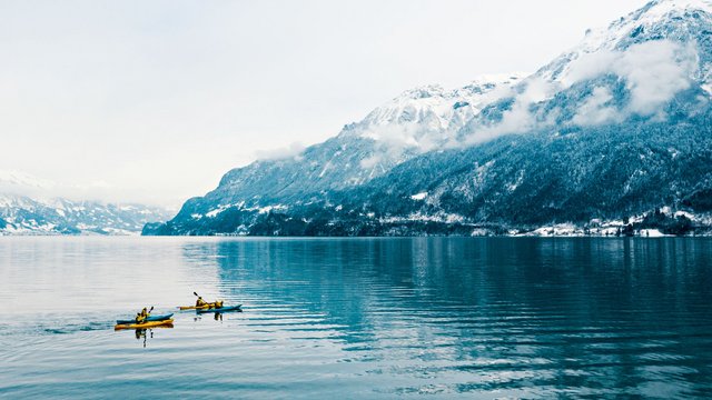 Winterkajak-Tour am Brienzersee