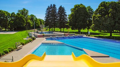 Freibad Regio Badi Sense in Laupen, Destination Bern