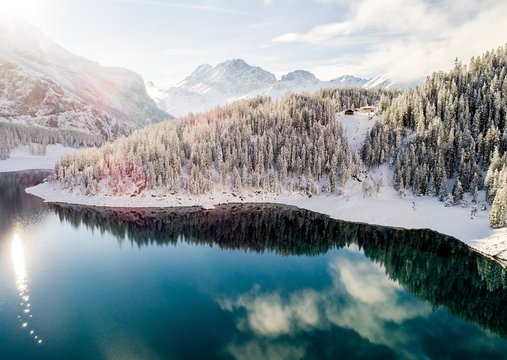 Oeschinensee im Winter, Kandersteg