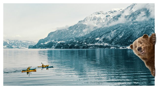 Kajaken auf dem Brienzersee, Ferienregion Interlaken