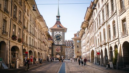 Zytglogge in der Stadt Bern, Destination Bern