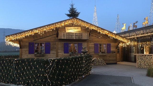Fondue im heimeligen Chalet