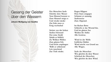 Gedicht, Johann Wolfgang von Goethe