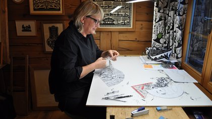 Scherenschnitt-Kurs: Kreativ abschalten im Team, Schönried