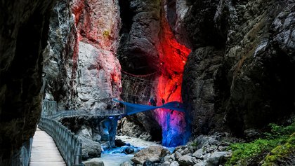 Gletscherschlucht in Grindelwald, Jungfrau Region