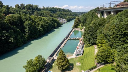 Lorrainebad in Bern, Destination Bern