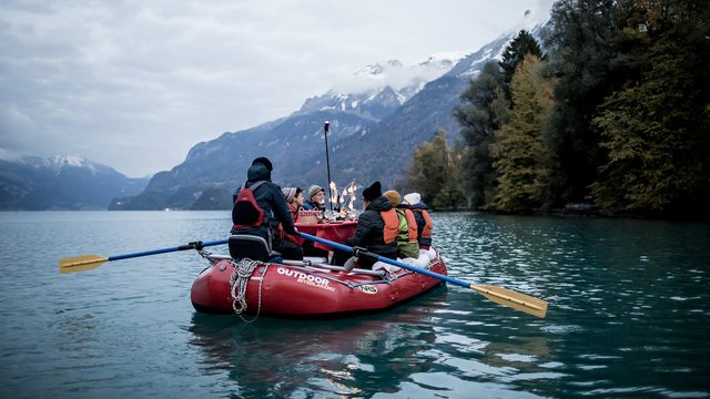 Raclette Rafting on Lake Brienz, Holiday Region Interlaken