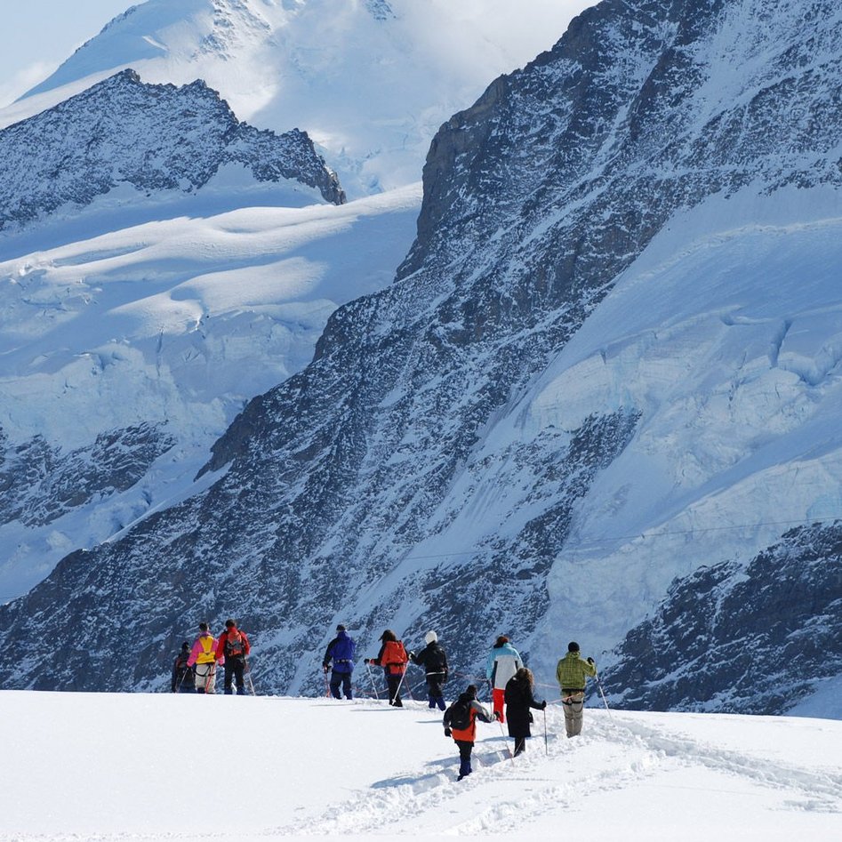 Gletscherwanderung, Jungfraujoch