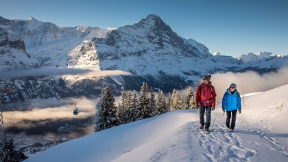 Winterwandern in Grindelwald, Jungfrau Region