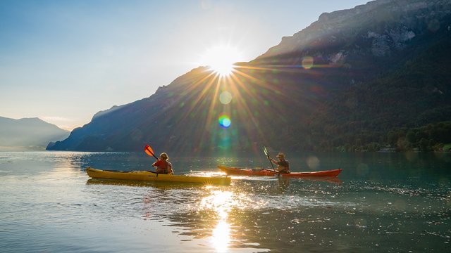 Sommer-Kajaktour, Brienzersee