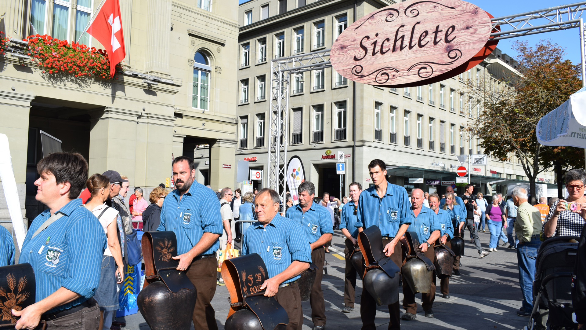 Sichlete auf dem Bundesplatz, Destination Bern