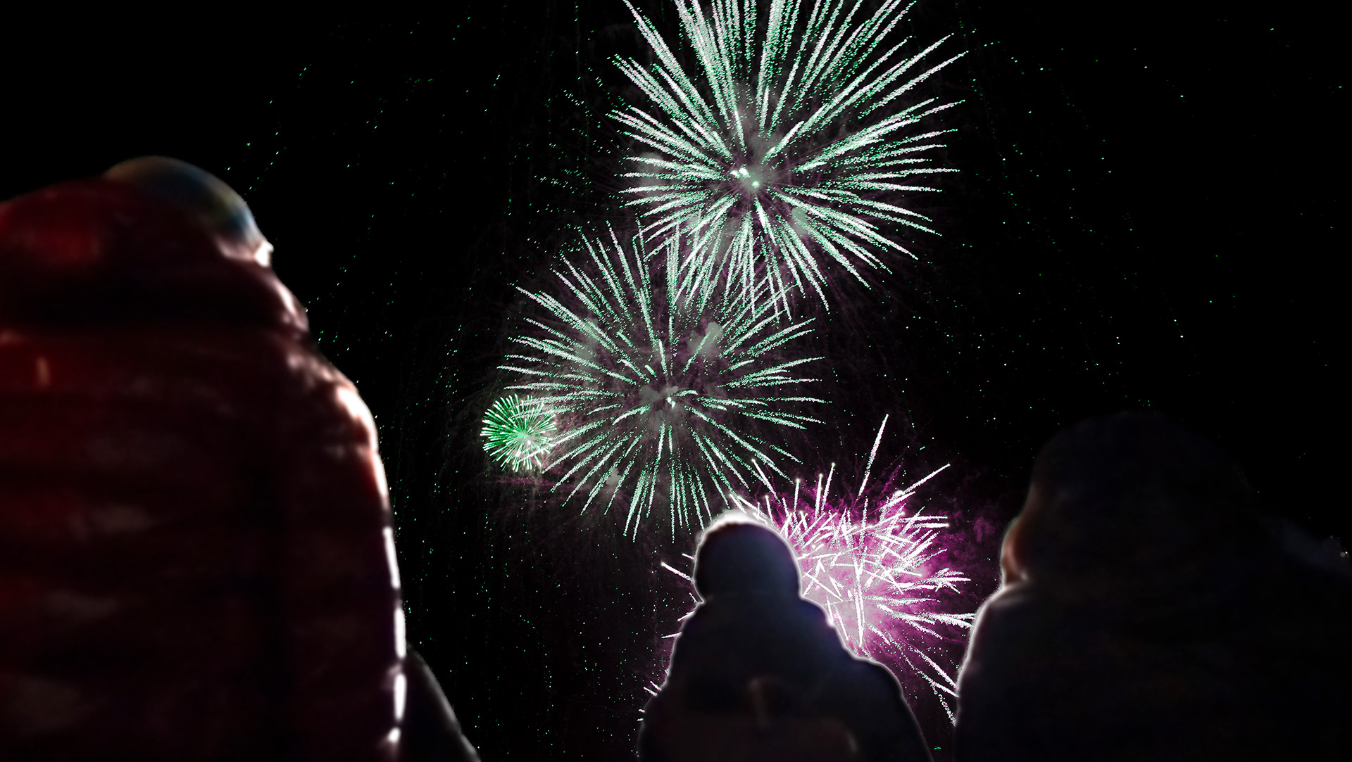 Feuerwerk am Touch the Mountains Festival, Interlaken
