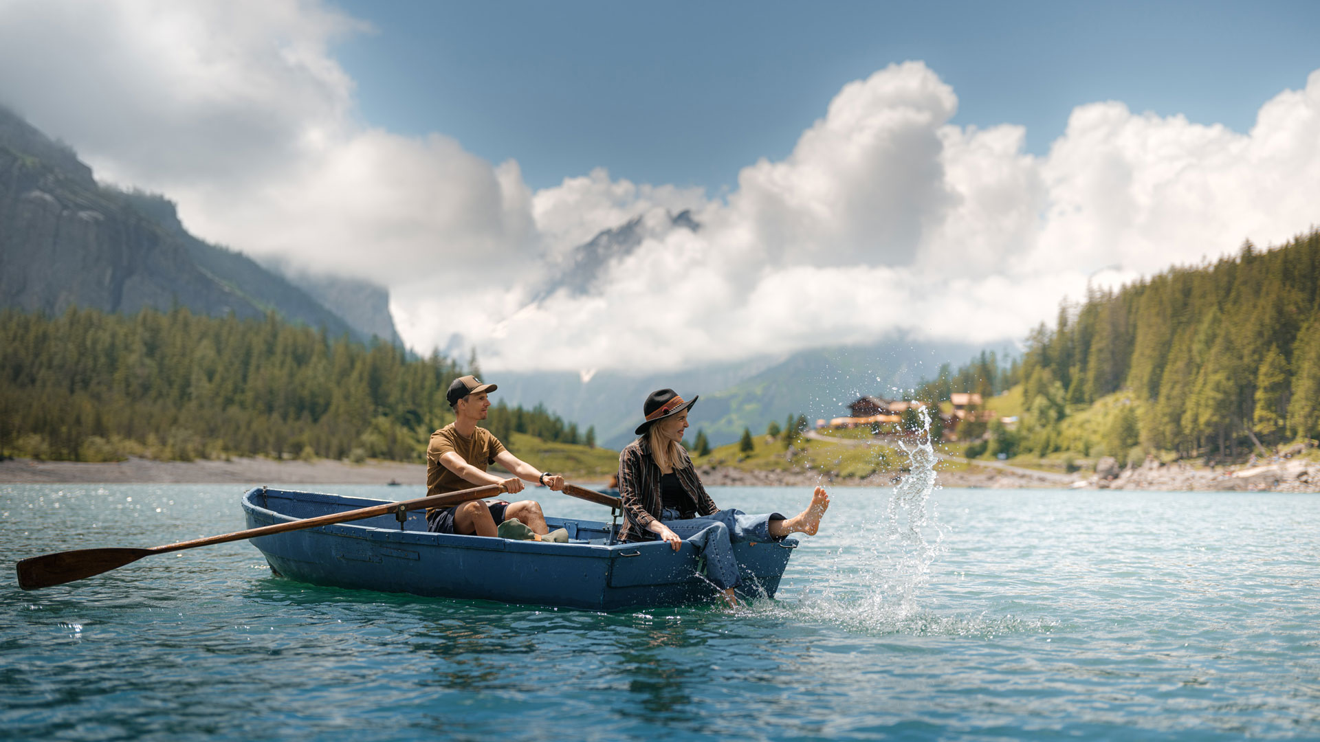 Rudern Oeschinensee, Tourismus Adelboden-Lenk-Kandersteg