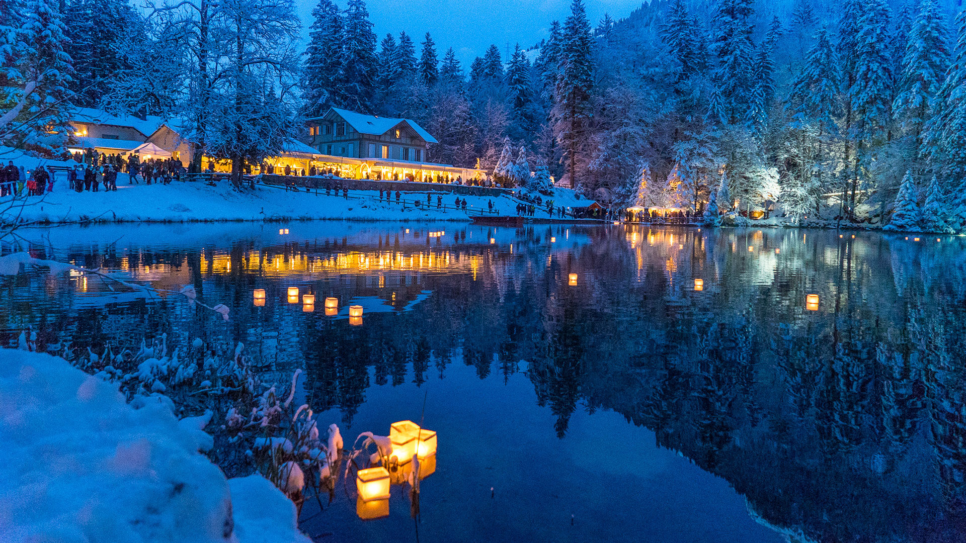 Weihnachtsmarkt am Blausee, Kandersteg